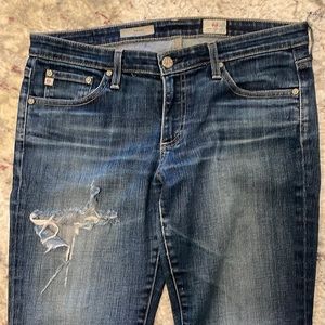 AG Denim. Destressed condition. Broken in!